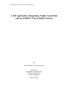 A GIS Application: Integrating Traffic Count Data with an