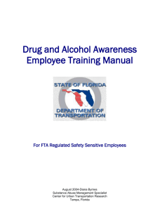 Employee Drug Awareness Training Manual