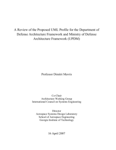 A Review of the Proposed UML Profile for the Department of