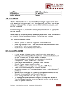 ICT Administrator detail and person spec