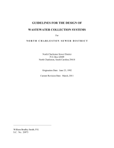 NCSD Design Guidelines (Word) - North Charleston Sewer District