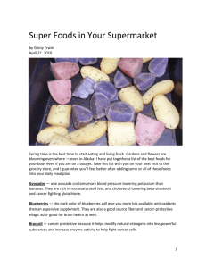 Super Foods in Your Supermarket
