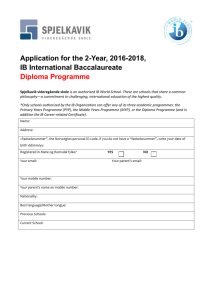 Application for the 2-Year, 2016
