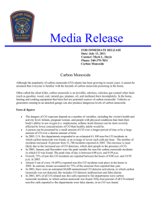 Carbon Monoxide Awareness - Stafford County Fire & Rescue
