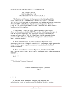 RESTATED AND AMENDED SERVICE AGREEMENT BY AND
