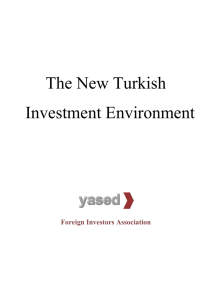 The New Turkish Investment Environment