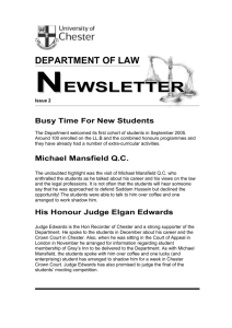 department of law newsletter