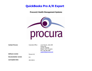To Run the QuickBooks Pro AR Export