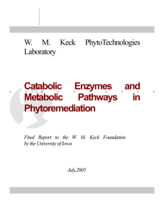 Contemporary Report - WM Keck Phytotechnologies Laboratory