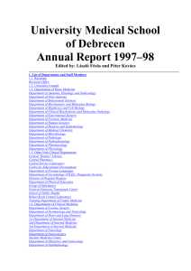 DOTE Évkönyv 1993-94 - Általános Orvostudományi Kar