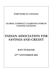 Indian Association for Savings and Credit