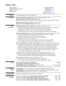 resume99 - Computer Sciences User Pages