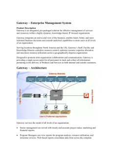 Gateway – Enterprise Management System