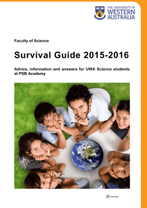 PSB 2015 survival guide - Faculty of Science
