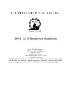 Employee Discipline - Bullitt County Public Schools