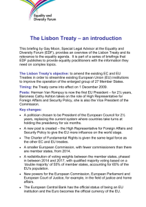 The Lisbon Treaty – an introduction