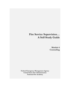 Fire Service Supervision… - LSU Fire and Emergency Training