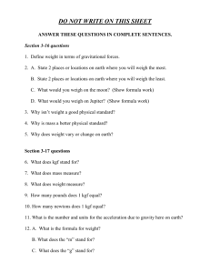 DO NOT WRITE ON THIS SHEET ANSWER THESE QUESTIONS IN