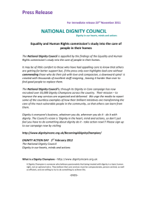 National Dignity Council's press release (doc - 31Kb)
