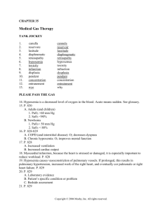 Chapter 35: Medical Gas Therapy Answers