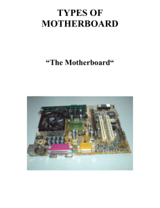 TYPES OF MOTHERBOARD