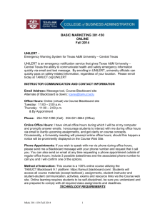 MKTK 301-150 Marketing - Texas A&M University