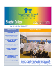 Shabbat Bulletin 3.1.2013