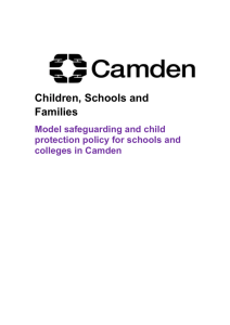 the Camden Model Safeguarding and CP policy