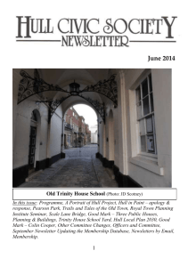 Newsletter - Hull Civic Society