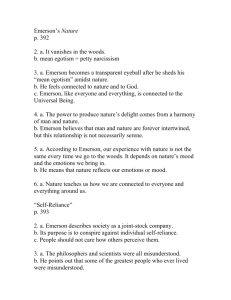 Emerson and thoreau homework answers 2009