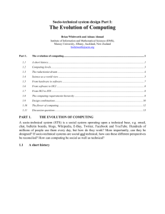 Part 1. The evolution of computing