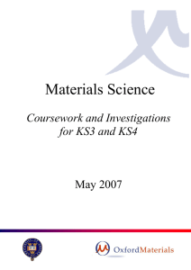 Materials Science Teaching Resources
