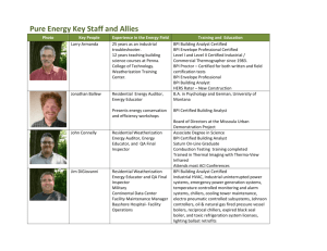 Pure Energy Key Staff and Allies