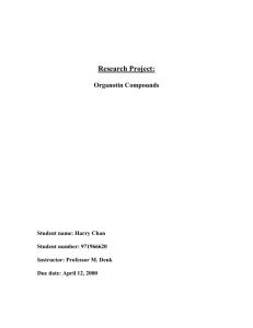 The History of Organotin Compounds
