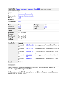 [#DOCS-76] Cannot copy/paste examples from PDF