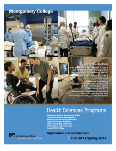 Health Sciences Application Form 2012_2013