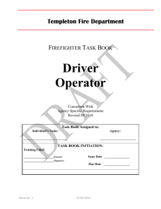 Driver Operator - Templeton Fire Department