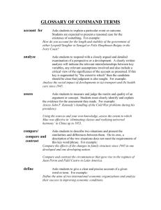 glossary of command terms - Minnesota Humanities Center