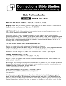 THIS WEEK'S STUDY: Overview of the Book of
