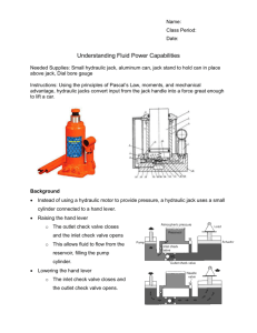Worksheet 4: Fluid Power Capabilities