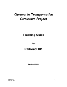 Railroad 101 Lesson Plan