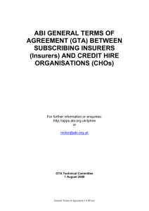 ABI GENERAL TERMS OF AGREEMENT