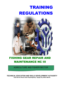 tr-fish gear repair and maintenance nc iii