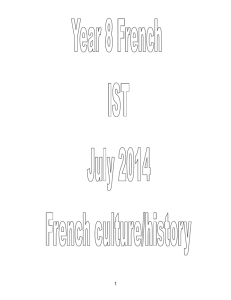 Year 8 French summer term 2014