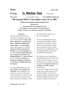 Media - The Media Ecology Association