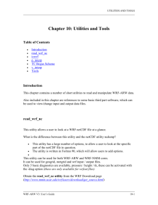 Chapter 10: Utilities and Tools