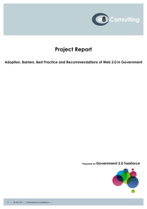 Project Report - Government 2.0 Taskforce