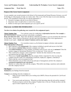 Career Research Assignment