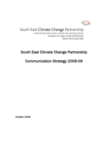 SECCP Communications Strategy 2006-09
