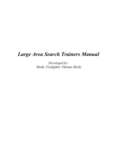 Large Area Search Trainers Manuel